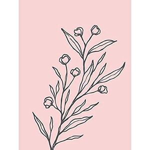 Wee Blue Coo Blush Pink Plant Flowers Leaves Art Print Canvas Premium Wall Decor Poster Mural Wee Blue Coo Blush Pink Plant Flowers Leaves Art Print Canvas Premium Wall Decor Poster Mural