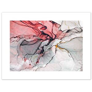 Wee Blue Coo Abstract Paint With Pink Grey Gold Art Print Canvas Premium Wall Decor Poster Wee Blue Coo Abstract Paint With Pink Grey Gold Art Print Canvas Premium Wall Decor Poster