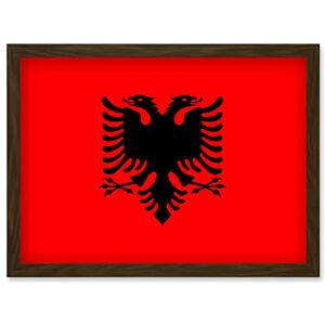 Artery8 - Albania National Flag - Format A4 - Wall Art Print Artery8 - Albania National Flag - Format A4 - Wall Art Print