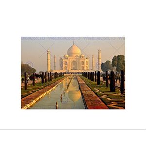Wee Blue Coo TAJ MAHAL MISTY MORNING BLACK FRAME FRAMED ART PRINT PICTURE B12X9391 Wee Blue Coo TAJ MAHAL MISTY MORNING BLACK FRAME FRAMED ART PRINT PICTURE B12X9391