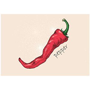Wee Blue Coo Painting Drawing Food Drink Red Hot Chilli Pepper Wall Art Print Wee Blue Coo Painting Drawing Food Drink Red Hot Chilli Pepper Wall Art Print