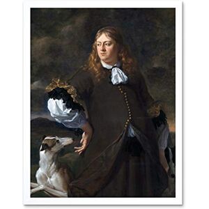 Artery8 Karel Du Jardin Portrait Of A Man Painting Art Print Framed Poster Wall Decor 12x16 inch Artery8 Karel Du Jardin Portrait Of A Man Painting Art Print Framed Poster Wall Decor 12x16 inch