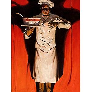 Wee Blue Coo ADVERTISING FOOD CREAM WHEAT CHEF COOK USA SHADOW ART POSTER PRINT 18x24 INCH LV884 Wee Blue Coo ADVERTISING FOOD CREAM WHEAT CHEF COOK USA SHADOW ART POSTER PRINT 18x24 INCH LV884
