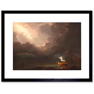 Wee Blue Coo THOMAS COLE AMERICAN VOYAGE LIFE OLD AGE BLACK FRAMED ART PRINT PICTURE B12X5426 Wee Blue Coo THOMAS COLE AMERICAN VOYAGE LIFE OLD AGE BLACK FRAMED ART PRINT PICTURE B12X5426
