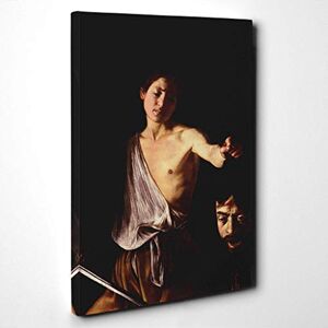 Big Box Art Canvas Print Wall Art Michelangelo Caravaggio David with The Head of Goliath Mounted Stretched Box Frame Picture Home Decor for Kitchen, Living Room, Bedroom, Multi-Colour, 24x16 Inch Big Box Art Canvas Print Wall Art Michelangelo Caravaggio David with The Head of Goliath Mounted Stretched Box Frame Picture Home Decor for Kitchen, Living Room, Bedroom, Multi-Colour, 24x16 Inch