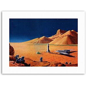 Wee Blue Coo Science Fiction Desert Space Ship Rocket Plane Picture Canvas Art Print Wee Blue Coo Science Fiction Desert Space Ship Rocket Plane Picture Canvas Art Print