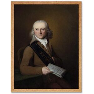 Artery8 Scheffer Portrait Leonard Van Der Voort Painting Art Print Framed Poster Wall Decor 12x16 inch Artery8 Scheffer Portrait Leonard Van Der Voort Painting Art Print Framed Poster Wall Decor 12x16 inch