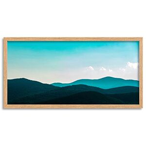 Wee Blue Coo Hilly Landscape Sunrise Dawn Long Panel Framed Wall Art Print Wee Blue Coo Hilly Landscape Sunrise Dawn Long Panel Framed Wall Art Print