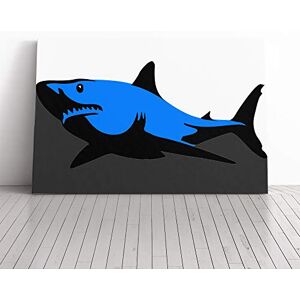 Big Box Art Wall Graphic Shark Art (3) Canvas Print Gallery Wrapped 30mm Frame Wall Art 20x14 inches Ready to Hang Contemporary Animals Picture Living Room Bedroom Lounge Office Big Box Art Wall Graphic Shark Art (3) Canvas Print Gallery Wrapped 30mm Frame Wall Art 20x14 inches Ready to Hang Contemporary Animals Picture Living Room Bedroom Lounge Office