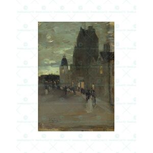 Wee Blue Coo Painting James Guthrie Street In Oban Night Wall Art Print Wee Blue Coo Painting James Guthrie Street In Oban Night Wall Art Print