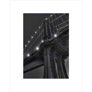 Wee Blue Coo Cultural Landscape Bridge Manhattan Light Wall Art Print Wee Blue Coo Cultural Landscape Bridge Manhattan Light Wall Art Print