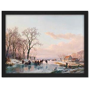 Artery8 A Frozen Canal Near The River Maas Winter Painting Artwork Framed Wall Art Print 18X24 Inch Artery8 A Frozen Canal Near The River Maas Winter Painting Artwork Framed Wall Art Print 18X24 Inch