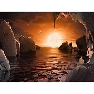 Fine Art Prints Space NASA Surface Planet TRAPPIST-1f Illustration Art Print Canvas Premium Wall Decor Poster Mural Fine Art Prints Space NASA Surface Planet TRAPPIST-1f Illustration Art Print Canvas Premium Wall Decor Poster Mural