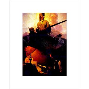 Wee Blue Coo VINTAGE PAINTING DANIEL BOONE COMES LIFE NEW BLACK FRAMED ART PRINT B12X11487 Wee Blue Coo VINTAGE PAINTING DANIEL BOONE COMES LIFE NEW BLACK FRAMED ART PRINT B12X11487