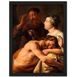 Artery8 Jan Lievens Samson And Delilah Bible Paitning Artwork Framed Wall Art Print 18X24 Inch Artery8 Jan Lievens Samson And Delilah Bible Paitning Artwork Framed Wall Art Print 18X24 Inch
