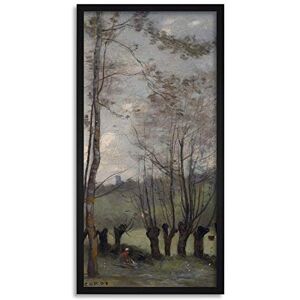 Artery8 Corot Meadow With Willows Monthlery 1860S Painting Framed Wall Art Print Long 25X12 Inch Artery8 Corot Meadow With Willows Monthlery 1860S Painting Framed Wall Art Print Long 25X12 Inch