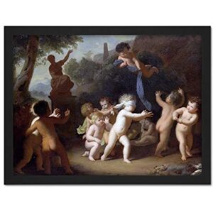 Artery8 Hendrik Van Limborch Putti Playing Painting Artwork Framed Wall Art Print 18X24 Inch Artery8 Hendrik Van Limborch Putti Playing Painting Artwork Framed Wall Art Print 18X24 Inch