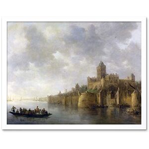Artery8 Van Goyen Valkhof Seascape Castle Painting Art Print Framed Poster Wall Decor 12x16 inch Artery8 Van Goyen Valkhof Seascape Castle Painting Art Print Framed Poster Wall Decor 12x16 inch