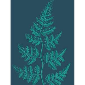 Wee Blue Coo Navy And Teal Fern Leaf Art Print Canvas Premium Wall Decor Poster Wee Blue Coo Navy And Teal Fern Leaf Art Print Canvas Premium Wall Decor Poster