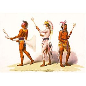 Wee Blue Coo Sport Native American Indian Lacrosse Ball Game Picture Wall Art Print Wee Blue Coo Sport Native American Indian Lacrosse Ball Game Picture Wall Art Print