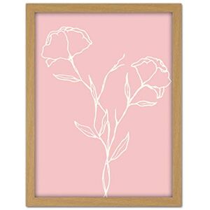 Wee Blue Coo Blush Pink Plant Flower Poppies White Artwork Framed Wall Art Print 18X24 Inch Wee Blue Coo Blush Pink Plant Flower Poppies White Artwork Framed Wall Art Print 18X24 Inch