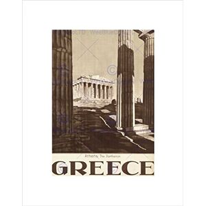 Wee Blue Coo TRAVEL GREECE ATHENS PARTHENON LANDMARK HISTORICAL FRAMED ART PRINT B12X7843 Wee Blue Coo TRAVEL GREECE ATHENS PARTHENON LANDMARK HISTORICAL FRAMED ART PRINT B12X7843