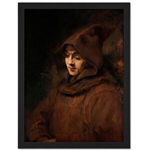 Artery8 Rembrandt Titus Van Rijn In Monks Habit Portrait Artwork Framed Wall Art Print 18X24 Inch Artery8 Rembrandt Titus Van Rijn In Monks Habit Portrait Artwork Framed Wall Art Print 18X24 Inch