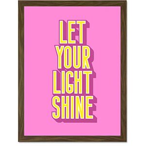 Wee Blue Coo Bright Motivation Let Your Light Shine Large Framed Art Print Poster Wall Decor 18x24 inch Wee Blue Coo Bright Motivation Let Your Light Shine Large Framed Art Print Poster Wall Decor 18x24 inch