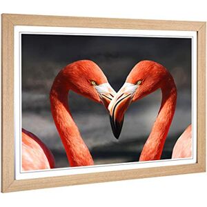 Big Box Art Framed Print of Two Pink Flamingo Birds Design Wall Art Picture Home Decor for Kitchen, Living, Dining Room, Bedroom, Hallway, Office, Oak, A2 / 24.5x18 Inch / 62x45cm Big Box Art Framed Print of Two Pink Flamingo Birds Design Wall Art Picture Home Decor for Kitchen, Living, Dining Room, Bedroom, Hallway, Office, Oak, A2 / 24.5x18 Inch / 62x45cm