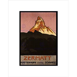 Wee Blue Coo Travel Matterhorn Mountain Zermatt Switzerland Alpine Snow Wall Art Print Wee Blue Coo Travel Matterhorn Mountain Zermatt Switzerland Alpine Snow Wall Art Print