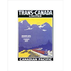 Wee Blue Coo Travel Cross Country Sleeper Train Rail Mountain Scenic Canada Wall Art Print Wee Blue Coo Travel Cross Country Sleeper Train Rail Mountain Scenic Canada Wall Art Print