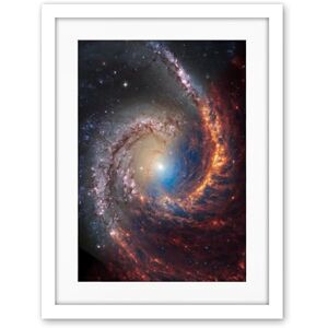 Artery8 NASA Hubble James Webb Telescope View of Spiral Galaxy NGC 1566 Living Room Artwork Framed Wall Art Print 18X24 Inch Artery8 NASA Hubble James Webb Telescope View of Spiral Galaxy NGC 1566 Living Room Artwork Framed Wall Art Print 18X24 Inch