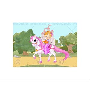 Wee Blue Coo NURSERY FAIRY TALE PRINCESS HORSE CASTLE KIDS BEDROOM FRAMED PRINT B12X13421 Wee Blue Coo NURSERY FAIRY TALE PRINCESS HORSE CASTLE KIDS BEDROOM FRAMED PRINT B12X13421