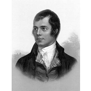 Wee Blue Coo Portrait Of Robert Burns Ayr Scotland Old BW Art Print Poster Wall Decor 12X16 Inch Wee Blue Coo Portrait Of Robert Burns Ayr Scotland Old BW Art Print Poster Wall Decor 12X16 Inch