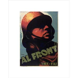 Wee Blue Coo War Spanish Civil FAI CNT Republican Spain Soldier Wall Art Print Wee Blue Coo War Spanish Civil FAI CNT Republican Spain Soldier Wall Art Print