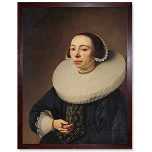 Artery8 Pieter Dubordieu Portrait Of A Woman Painting Art Print Framed Poster Wall Decor 12x16 inch Artery8 Pieter Dubordieu Portrait Of A Woman Painting Art Print Framed Poster Wall Decor 12x16 inch