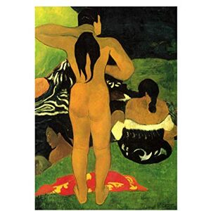 Wee Blue Coo Painting Gauguin Tahitians On Beach Old Master Wall Art Print Wee Blue Coo Painting Gauguin Tahitians On Beach Old Master Wall Art Print