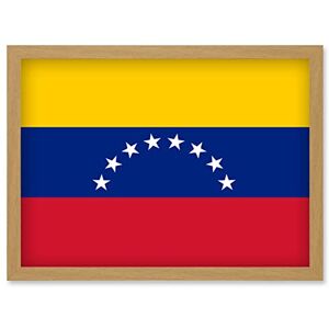 Artery8 - Venezuela Flag - A4 - Framed Wall Art Artery8 - Venezuela Flag - A4 - Framed Wall Art