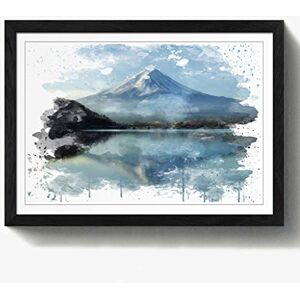 Arty Pie Framed Print Black A2 (24.5x18 Inch) Landscape Mount Fuji Mountain (2) V3, Wood, Multi-Colour, 60 x 42 x 2 cm Arty Pie Framed Print Black A2 (24.5x18 Inch) Landscape Mount Fuji Mountain (2) V3, Wood, Multi-Colour, 60 x 42 x 2 cm