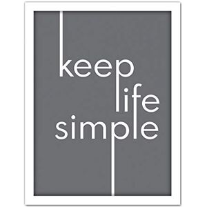 Wee Blue Coo Keep Life Simple Typography Minimalist Artwork Framed Wall Art Print 18X24 Inch Wee Blue Coo Keep Life Simple Typography Minimalist Artwork Framed Wall Art Print 18X24 Inch