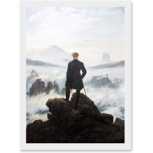 Artery8 Friedrich Wanderer Above Sea Fog Painting Artwork Framed Wall Art Print A4 Artery8 Friedrich Wanderer Above Sea Fog Painting Artwork Framed Wall Art Print A4