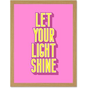 Wee Blue Coo Bright Motivation Let Your Light Shine Large Framed Art Print Poster Wall Decor 18x24 inch Wee Blue Coo Bright Motivation Let Your Light Shine Large Framed Art Print Poster Wall Decor 18x24 inch