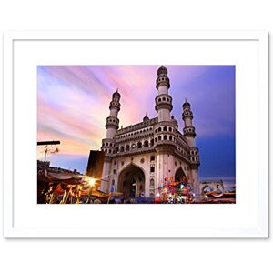 Wee Blue Coo Photo Landmark Charminar Mosque Monument Hyderabad India Framed Wall Art Print Wee Blue Coo Photo Landmark Charminar Mosque Monument Hyderabad India Framed Wall Art Print