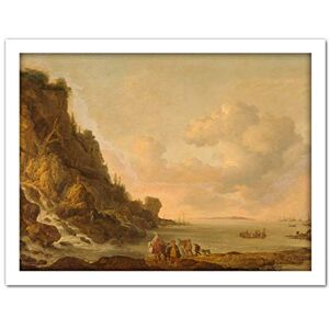 Artery8 Simon De Vlieger Rocky Coast Ships River Painting Artwork Framed Wall Art Print 18X24 Inch Artery8 Simon De Vlieger Rocky Coast Ships River Painting Artwork Framed Wall Art Print 18X24 Inch