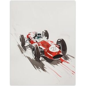 Artery8 Vintage Automobile Race Car Sport Watercolour Man Cave Extra Large XL Wall Art Poster Print Artery8 Vintage Automobile Race Car Sport Watercolour Man Cave Extra Large XL Wall Art Poster Print