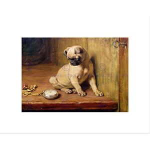 Wee Blue Coo Painting Animal Portrait Pug Dog Tick Tock Riviere Wall Art Print Wee Blue Coo Painting Animal Portrait Pug Dog Tick Tock Riviere Wall Art Print