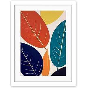Artery8 Henri Matisse Style Leaves Linocut Painting Blue Yellow Orange Botanical Boho Leaf Artwork Framed Wall Art Print 18X24 Inch Artery8 Henri Matisse Style Leaves Linocut Painting Blue Yellow Orange Botanical Boho Leaf Artwork Framed Wall Art Print 18X24 Inch