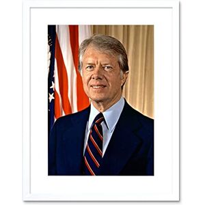 Artery8 39th US President Jimmy Carter Official Portrait Photo Artwork Framed Wall Art Print 9X7 Inch Artery8 39th US President Jimmy Carter Official Portrait Photo Artwork Framed Wall Art Print 9X7 Inch