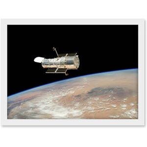 Artery8 Hubble Space Telescope Image The Hubble's Final Release Over Earth By Space Shuttle Atlantis Crew In 2009 Servicing Mission 4 Artwork Framed A3 Wall Art Print Artery8 Hubble Space Telescope Image The Hubble's Final Release Over Earth By Space Shuttle Atlantis Crew In 2009 Servicing Mission 4 Artwork Framed A3 Wall Art Print