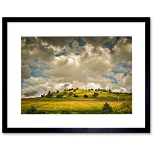 Wee Blue Coo Clouds Hill Panoramic Sheep Green Art Picture Framed Wall Art Print Wee Blue Coo Clouds Hill Panoramic Sheep Green Art Picture Framed Wall Art Print